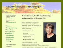 Tablet Screenshot of druckerpsychology.com